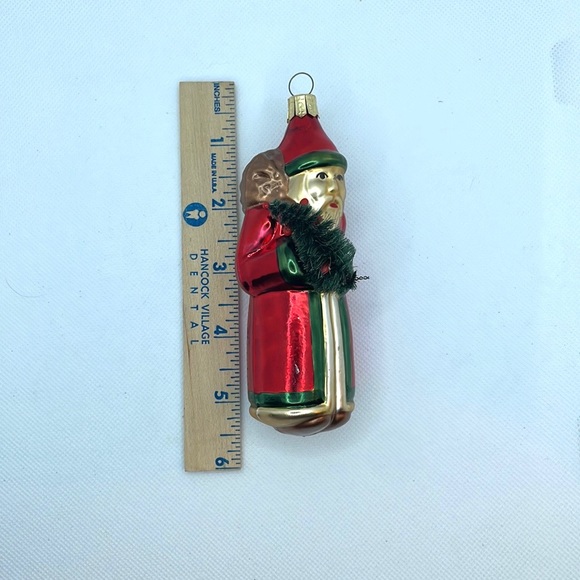 Pier 1 Glass Santa Ornament - Picture 6 of 6